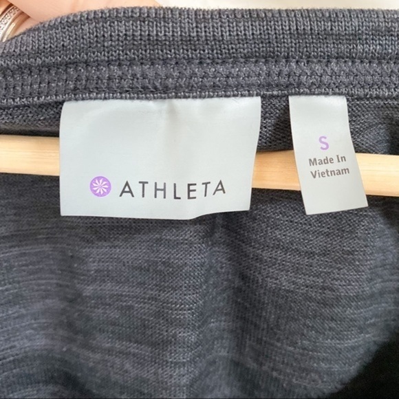 Athleta charcoal no rush yoga pullover sweatshirt - Picture 4 of 6